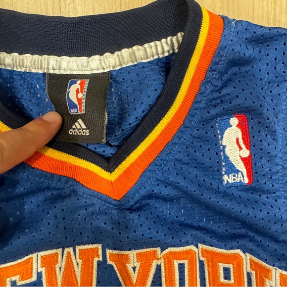 Youth Adidas New York Knicks Carmelo Anthony #7 Official NBA Jersey size YLarge - Picture 3 of 6
